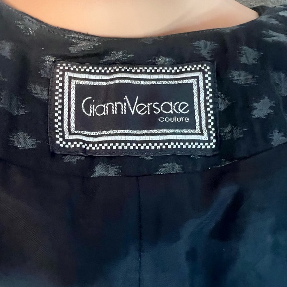 Gianni Versace Vintage couture black blazer & long skirt IT40 US size 4. 2 items - Picture 12 of 13
